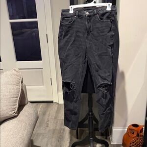 Distressed Black Women's American Eagle Jeans